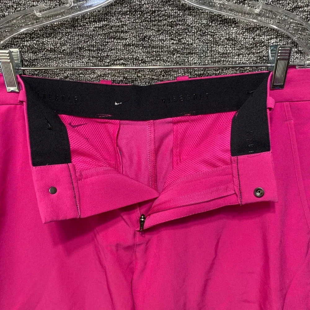 Nike Golf Dri Fit Shorts Mens 32 Pink Flat Front Performance Activewear Vibrant